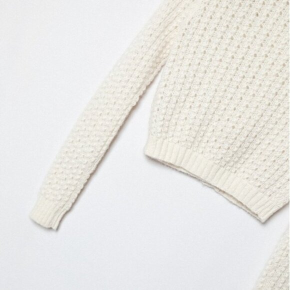 Wilfred Fortune Cardigan Alpaca Mohair Sweater Crochet Espace XXS Aritzia - Picture 10 of 14